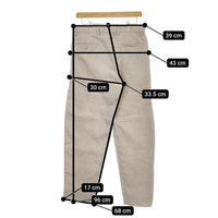 BEAUTY&YOUTH UNITED ARROWS リネン １Ｐ ルーズパンツ 定価14300円 1214-139-7402 パンツ ベージュ メンズ ビューティアンドユース【中古】5-0317M∞
