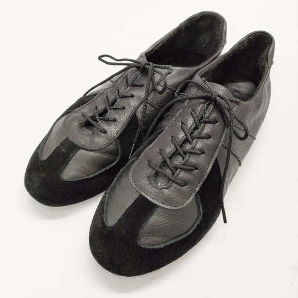 CROWN/BEAMS LIGHTS ビームス別注 DANCE german trainer type ジャーマントレーナータイプ サイズ8  シューズ・靴 ブラック メンズ クラウン/ビームスライツ【中古】4-1216G◎