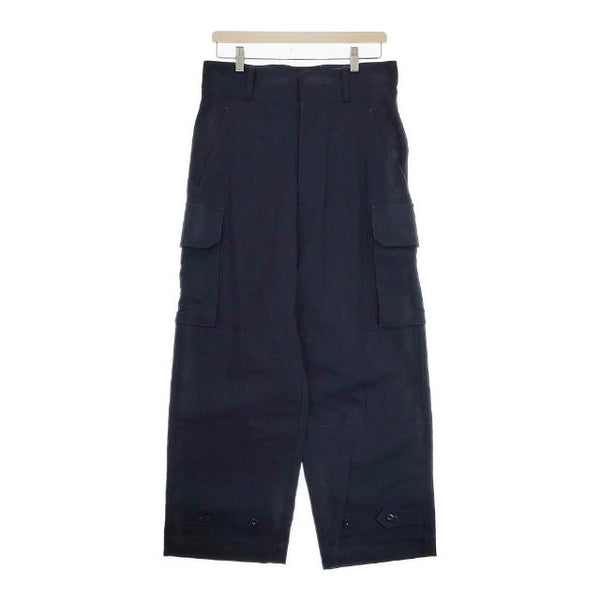 blurhms 新品 ROOTSTOCK Cotton Serge 47 Pants bROOTS23F29 サイズ2 定価46200円 カーゴパンツ ネイビー メンズ ブラームス【中古】4-1006M♪#