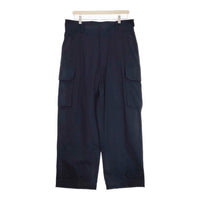 blurhms 新品 ROOTSTOCK Cotton Serge 47 Pants bROOTS23F29 サイズ4 定価46200円 カーゴパンツ ネイビー メンズ ブラームス【中古】4-1006M♪