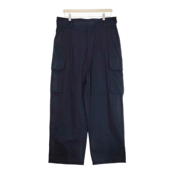 blurhms 新品 ROOTSTOCK Cotton Serge 47 Pants bROOTS23F29 サイズ4 定価46200円 カーゴパンツ ネイビー メンズ ブラームス【中古】4-1006M♪