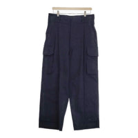 blurhms 新品 ROOTSTOCK Cotton Serge 47 Pants bROOTS23F29 サイズ3 定価46200円 カーゴパンツ ネイビー メンズ ブラームス【中古】4-1006M♪#