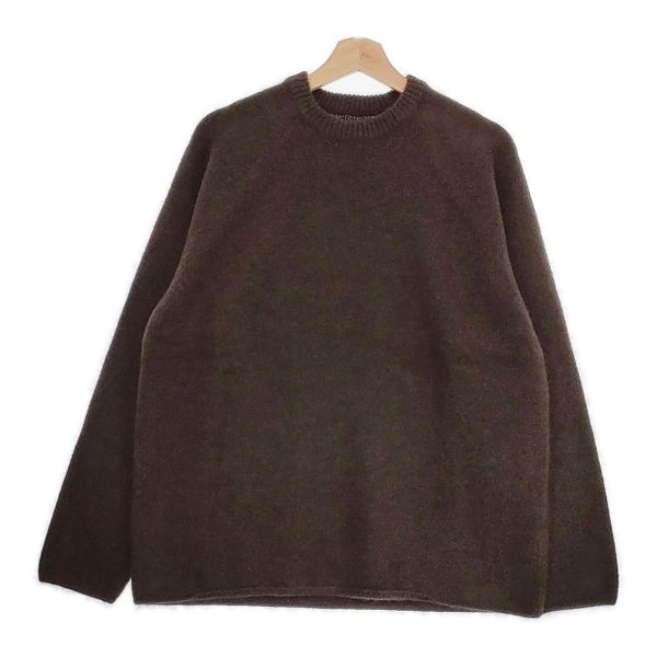 SIDE SLOPE 新品 SSL36-031 MONGOLIAN YAK KNIT PULLOVER 2 定価46200円 セーター ニット ブラウン メンズ サイドスロープ【中古】4-1006T♪#