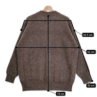 SIDE SLOPE 新品 SSL36-032 MONGOLIAN YAK KNIT CARDIGAN サイズ2 定価75900円 カーディガン ブラウン メンズ サイドスロープ【中古】4-1006T♪