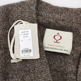 SIDE SLOPE 新品 SSL36-032 MONGOLIAN YAK KNIT CARDIGAN サイズ3 定価75900円 カーディガン ブラウン メンズ サイドスロープ【中古】4-1006T♪