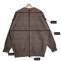 SIDE SLOPE 新品 SSL36-032 MONGOLIAN YAK KNIT CARDIGAN サイズ3 定価75900円 カーディガン ブラウン メンズ サイドスロープ【中古】4-1006T♪