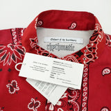 Children of the discordance 新品 BANDANA PATCHWORK SHIRT 古着 リメイク シャツ レッド チルドレンオブザディスコーダンス【中古】4-1006M♪