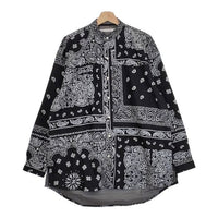 Children of the discordance 新品 BANDANA PATCHWORK SHIRT 古着 リメイク シャツ ブラック チルドレンオブザディスコーダンス【中古】4-1006M♪