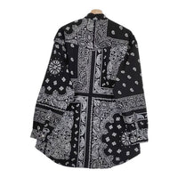 Children of the discordance 新品 BANDANA PATCHWORK SHIRT 古着 リメイク シャツ ブラック チルドレンオブザディスコーダンス【中古】4-1006M♪