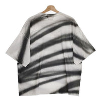 YOKE 新品 SPRAY PRINTED BORDER T-SHIRT YK24SS0667CS サイズ4 定価24200円 半袖Tシャツ 24SS ホワイト グレー メンズ ヨーク【中古】4-0929S♪#