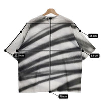 YOKE 新品 SPRAY PRINTED BORDER T-SHIRT YK24SS0667CS サイズ4 定価24200円 半袖Tシャツ 24SS ホワイト グレー メンズ ヨーク【中古】4-0929S♪