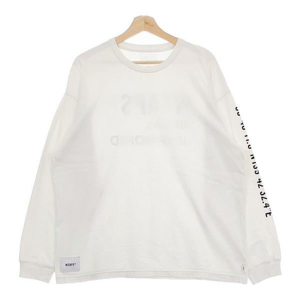 WTAPS OBJ 03/LS/COTTON. FORTLESS 232ATDT-CSM12 長袖Ｔシャツ カットソー ロンＴ 23AW ホワイト メンズ ダブルタップス【中古】5-0108M∞