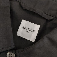 EDIFICE スーピマコットン シアーシャツ  長袖シャツ 23SS ブラック メンズ エディフィス【中古】5-0317M∞