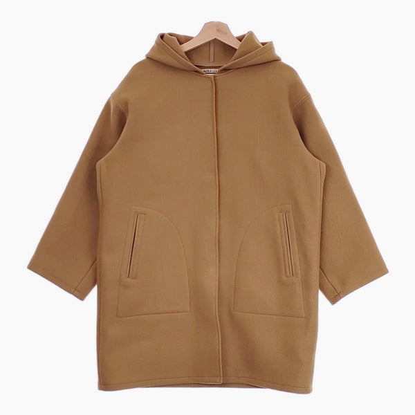 AURALEE HEAVY MELTON HOODED COAT A7AC04HM サイズ1 コート キャメル AURALEE HEAVY MELTON HOODED COAT A7AC04HM サイズ1 コート キャメル
