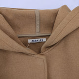 AURALEE HEAVY MELTON HOODED COAT A7AC04HM サイズ1 コート キャメル レディース オーラリー【中古】4-1018A♪