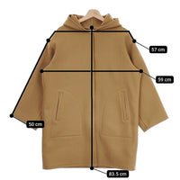 AURALEE HEAVY MELTON HOODED COAT A7AC04HM サイズ1 コート キャメル レディース オーラリー【中古】4-1018A♪