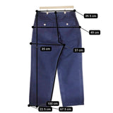 HERILL 新品 Backsatin Utilitypants 23-030-HL-8040-3 サイズ2 定価44000円 パンツ ネイビー メンズ ヘリル【中古】4-1029T♪#