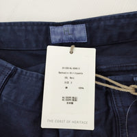 HERILL 新品 Backsatin Utilitypants 23-030-HL-8040-3 サイズ3 定価44000円 パンツ ネイビー メンズ ヘリル【中古】4-1029T♪