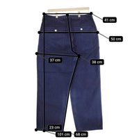 HERILL 新品 Backsatin Utilitypants 23-030-HL-8040-3 サイズ3 定価44000円 パンツ ネイビー メンズ ヘリル【中古】4-1029T♪