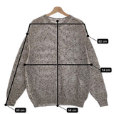 YOKE 新品 MESH KNITTED CREWNECK SWEATER YK24SS0677S サイズ2 定価38500円 ニット ホワイト ブラック メンズ ヨーク【中古】4-1011M♪