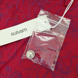 sulvam 刺繍パンツ 定価59400円 MT-P12-300 パンツ レッド メンズ サルバム【中古】5-0108G∞