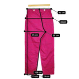 sulvam 刺繍パンツ 定価59400円 MT-P12-300 パンツ レッド メンズ サルバム【中古】5-0108G∞