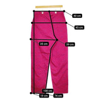 sulvam 刺繍パンツ 定価59400円 MT-P12-300  パンツ レッド メンズ サルバム【中古】5-0108G∞