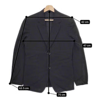 Yohji YamamotoCOSTUME D'HOMME 新品 SUITS GABARDINE 2BUTTON SINGLE JACKET ジャケット 黒 ヨウジヤマモトコスチュームドオム【中古】4-1103T♪