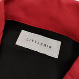 LITTLEBIG 新品 BICOLOR COLLARED SHIRT LB211-SH07 定価35200円 46 長袖シャツ ブラック メンズ リトルビッグ【中古】5-0416M∞