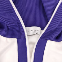 LITTLEBIG Track Top LB211-BL06 M 定価38500円 トラックジャケット ブルゾン ホワイト パープル メンズ リトルビッグ【中古】4-1201M♪