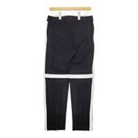 LITTLEBIG 未使用品 Track Pants LB211-PT12 サイズM 定価38500円 トラック パンツ ブラック ホワイト メンズ リトルビッグ【中古】4-1201M♪