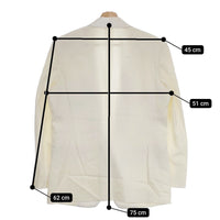 LITTLEBIG 未使用品 Shawl Collard Jacket LB211-JK05 44 定価93500円 テーラードジャケット ホワイト メンズ リトルビッグ【中古】4-1014T♪