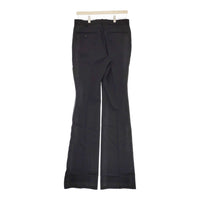 LITTLEBIG 新品 Flare Side Line Trousers LB211-PT05 サイズ46 定価44000円 ウール パンツ ブラック メンズ リトルビッグ【中古】4-1014T♪