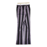 LITTLEBIG 未使用品 Stripe Straight Trousers LB203-PT06 44 定価44000円 パンツ パープル ブラック メンズ リトルビッグ【中古】4-1014T♪