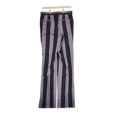 LITTLEBIG 未使用品 Stripe Straight Trousers LB203-PT06 44 定価44000円 パンツ パープル ブラック メンズ リトルビッグ【中古】4-1014T♪