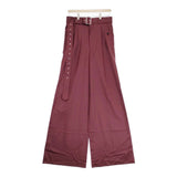 LITTLEBIG 未使用品 Wide Flare Trousers LB203-PT02 サイズ44 定価50600円 ウール パンツ ボルドー メンズ リトルビッグ【中古】4-1014T♪