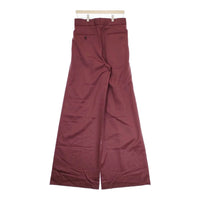 LITTLEBIG 未使用品 Wide Flare Trousers LB203-PT02 サイズ44 定価50600円 ウール パンツ ボルドー メンズ リトルビッグ【中古】4-1014T♪