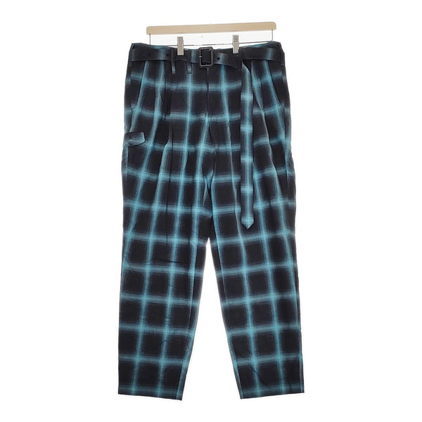 SUGARHILL 新品 OMBRE TRIPLE PLEATED TROUSERS 20SSPT06 サイズ3 定価41800円 パンツ ブラック グリーン メンズ シュガーヒル【中古】4-1014M♪