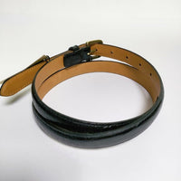 Scye 新品 3321-31309 定価15400円 Press Croco Dress Belt 牛革 サイズM ベルト ブラック メンズ サイ【中古】5-0212G∞