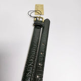 Scye 新品 3321-31309 定価15400円 Press Croco Dress Belt 牛革 サイズM ベルト ブラック メンズ サイ【中古】5-0212G∞