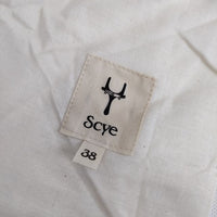 Scye 新品 ギンガムチェックイージーパンツ 1121-81027 定価42900円 38 パンツ ブルー アイボリー メンズ サイ【中古】5-0416M∞