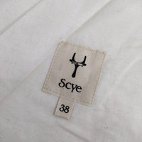 Scye 新品 ギンガムチェックイージーパンツ 1121-81027 定価42900円 38 パンツ ブラック アイボリー メンズ サイ【中古】5-0416M∞