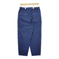 Scye 新品 Border Pants 1121-81057 サイズ36 定価39600円 ストライプ イージー パンツ ブルー ブラック メンズ サイ【中古】4-1201M♪#