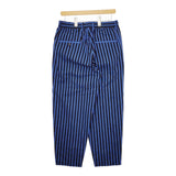 Scye 新品 Border Pants 1121-81057 サイズ36 定価39600円 ストライプ イージー パンツ ブルー ブラック メンズ サイ【中古】4-1201M♪#