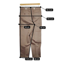 Scye 新品 5221-81523 San Joaquin Cotton Loose Fit Tapered Trousers 36 定価28600円 チノパンツ ブラウン レディース サイ【中古】4-1201M♪