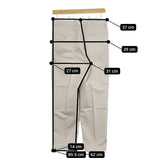 Scye 新品 5221-81523 San Joaquin Cotton Loose Fit Tapered Trousers 36 定価28600円 チノパンツ オフホワイト メンズ サイ【中古】4-1201M♪