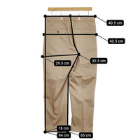 Scye 新品 5220-83543 San Joaquin Cotton Loose Fit Tapered Trousers 36 定価28600円 チノパンツ ベージュ メンズ サイ【中古】4-1201M♪