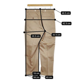 Scye 新品 5220-83543 San Joaquin Cotton Loose Fit Tapered Trousers 36 定価28600円 チノパンツ ベージュ メンズ サイ【中古】4-1201M♪