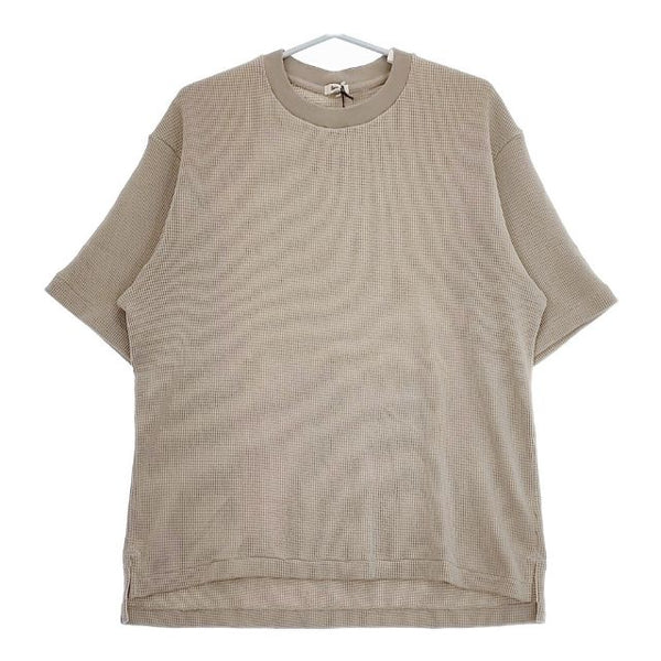 Scye 新品 Waffle Jersey Big T-Shirt 定価19800円 半袖Ｔシャツ カットソー ベージュ メンズ サイ【中古】5-0416S∞
