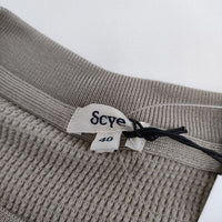 Scye 新品 Waffle Jersey Big T-Shirt 定価19800円 半袖Ｔシャツ カットソー ベージュ メンズ サイ【中古】5-0416S∞